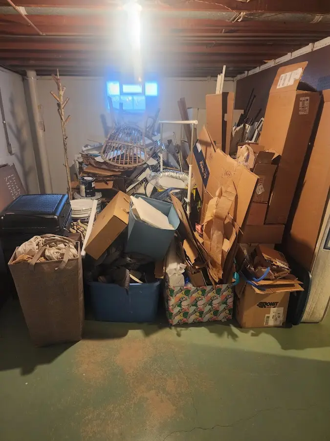 Roll-off dumpster container at job site for Construction Dumpster Rental in Pebble Creek